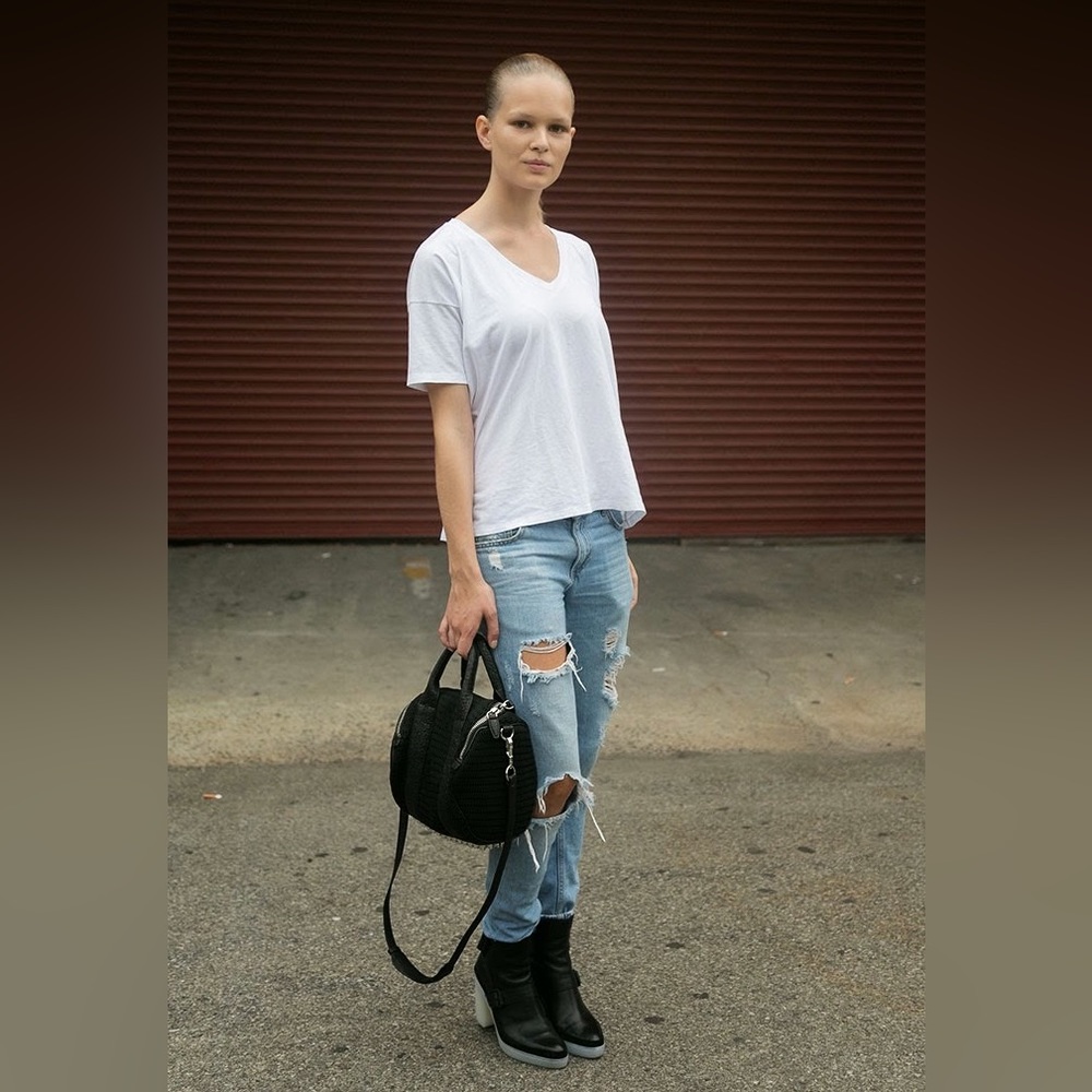 Alexander Wang Rubber Heel Ankle Boot | size 38.5